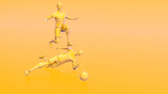 3D motion design of a football game alt
