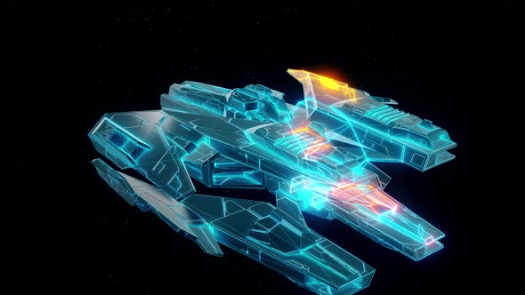 Sci Fi Cosmic Fighter Hud Hologram 4k alt