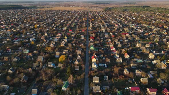 Country Estates, Densely Populated Neighborhood. Ukraine