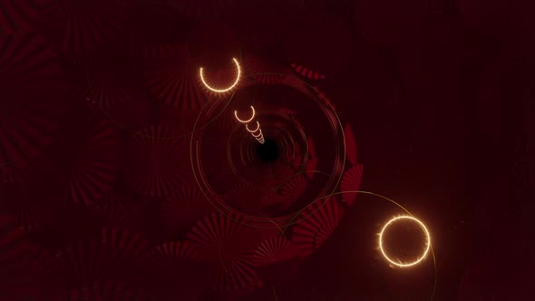 Modern Paper Fan On Wall 05 HD alt