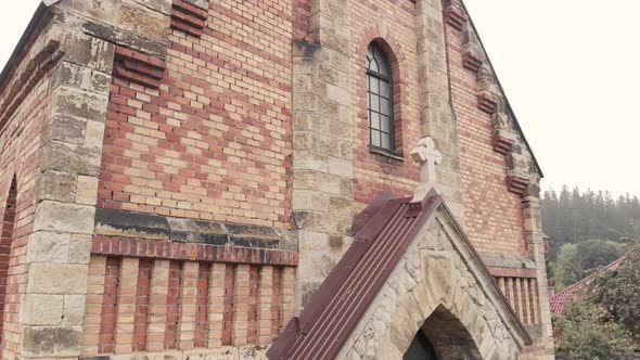 An Ancient Catholic Church in Carpathians