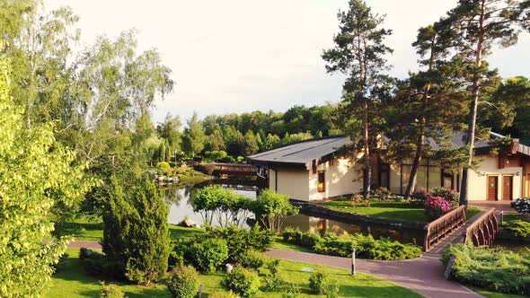 Mansion House on the Pond Shore