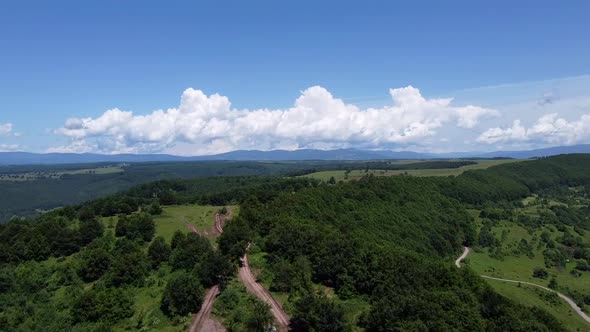 Green Hills Aerial View, Romania