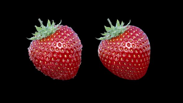 Strawberry Rotating  B In Full HD