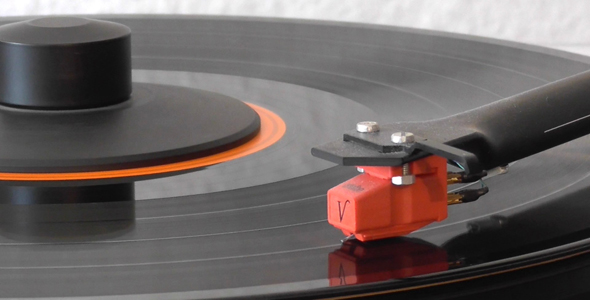Turntable Playing Record