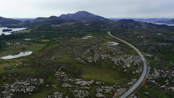 Flying Over Beautiful Norwegian Nature, Drone Stock Footage By Drone Rune