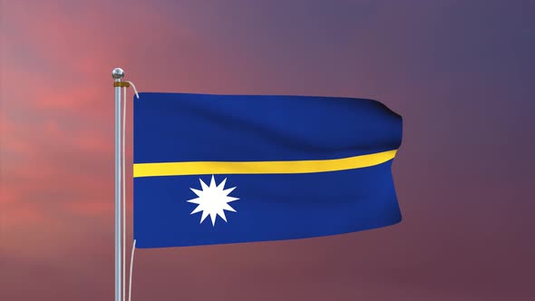 Nauru Flag 4k