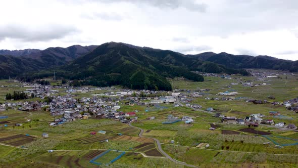 Skyline Aerial view in Nagano