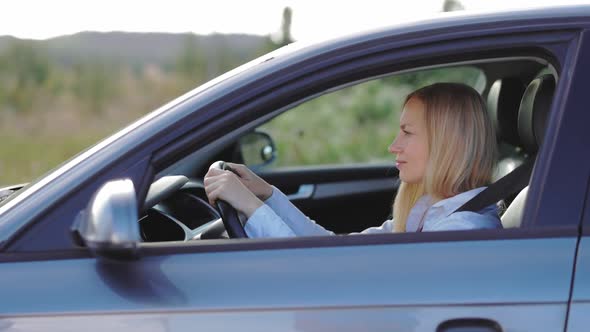 Tired Female Driver