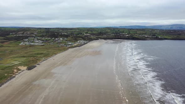 Flying Above Rossnowlagh Beach in County Donegal Ireland