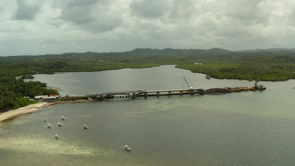 Bridge Under Construction on the Island of Siargao