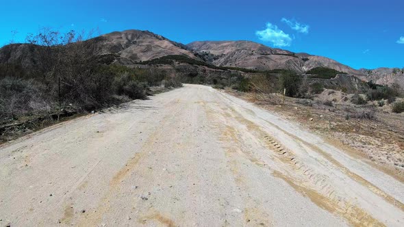 Off Road Driving On Private Ranch Road Daytime