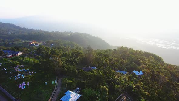 Aerial video of a traditional tribal village on the Flores Island Indonesia (3)