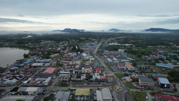 The Towns of Sarawak, Borneo, Malaysia