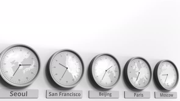 Clock Showing Beijing China Time alt