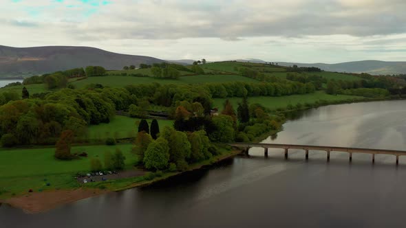 Irish landscape at sunrise