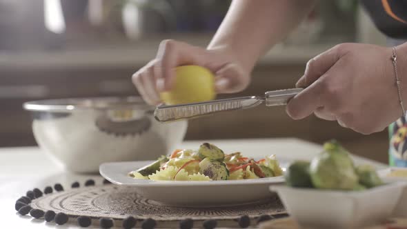 Pasta Close-Up View With Motion Control 