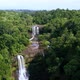 Aerial Double Waterfalls 4k - VideoHive Item for Sale