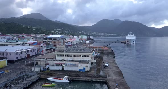 Roseau, Dominica Aerial