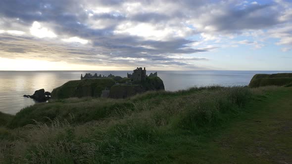 The Dunnottar Castle on the North Sea coast