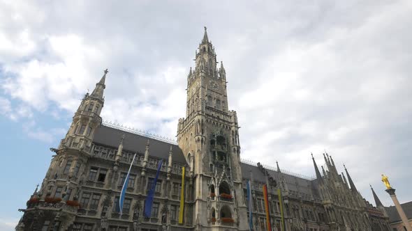 The New City Hall and a cloudy sky