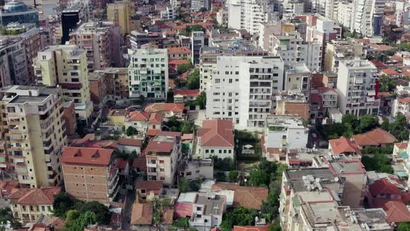 Aerial View Tirana Albania