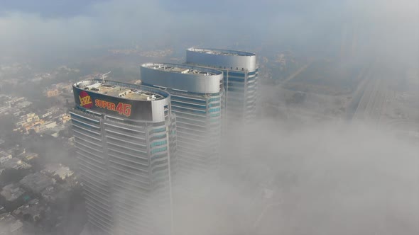 The Centaurus Mall in Islamabad rises above the clouds