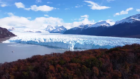 Patagonia landscape. Famous city of El Calafate at Patagonia Argentina