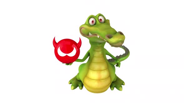 Fun crocodile - 3D animation