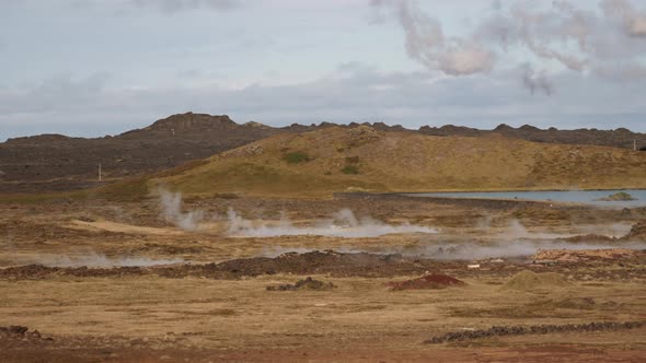 Gunnuhver Iceland Volcanic Landscape