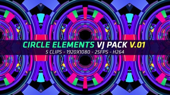 Circle Elements Vj Pack V.01