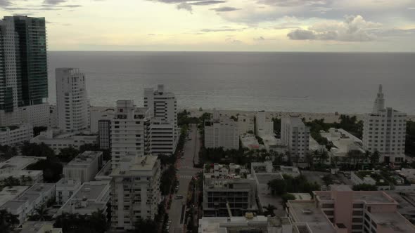 Drone Video Aerial Reveal The Raleigh Hotel Miami South Beach Fl