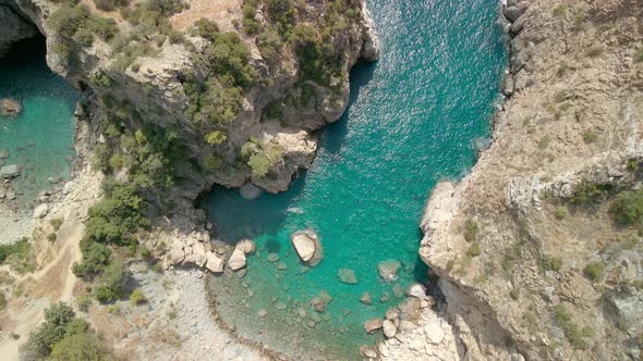 Cove on the Mediterranean Coast in Turkey