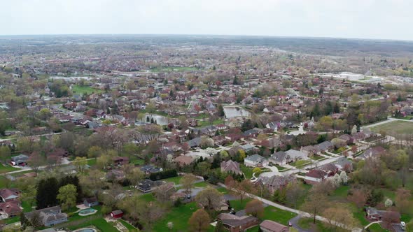 Aerial Drone View of Real Estate