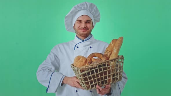 Great Looking Baker in Front of the Camera