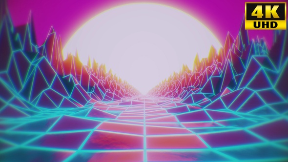 Retrowave Vj Loops Pack V5