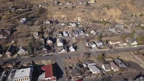VIRGINIA CITY NEVADA MINING TOWN DRONE VIDEO 2