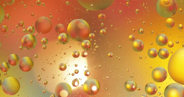 Fantastic Structure of Colorful Bubbles. Chaotic Motion. Abstract Background