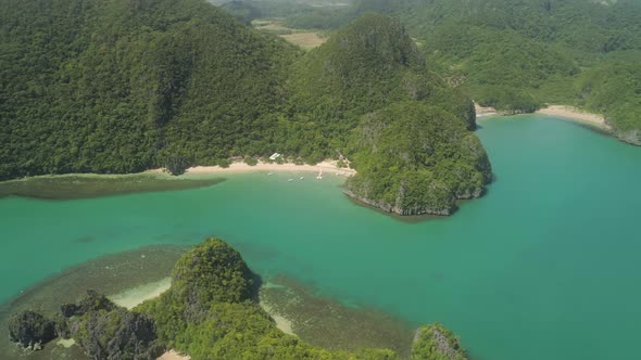 Seascape of Caramoan Islands, Camarines Sur, Philippines