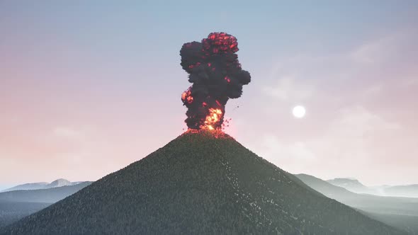 Eruption Of The Volcano 11