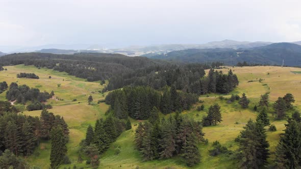 Aerial mountain view