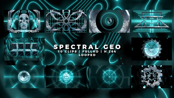 Spectral Geo - Vj Loops Pack (10 In 1)