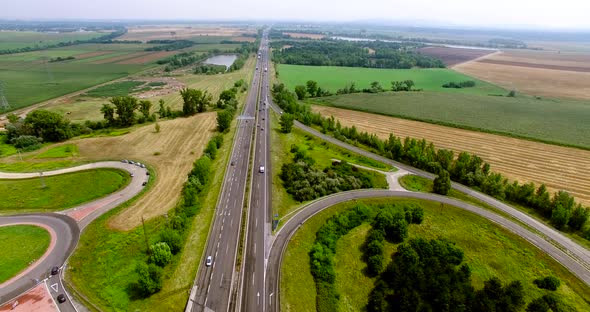 Drone Shoot the Cars on the Road