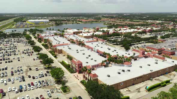 Miromar Outlets Florida Aerial Drone Footage