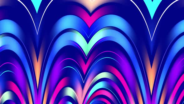 Abstract Shape Blue Background 4K