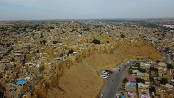 Aerial view of Jaisalmer City.