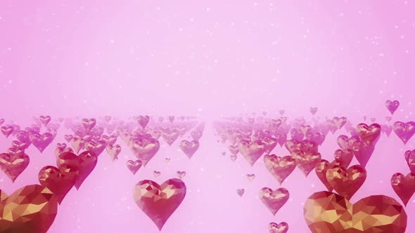 Gold Heart Bg Hd 