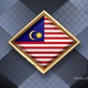Malaysia Flag Rotating Badge 4K Looping with Transparent Background - VideoHive Item for Sale