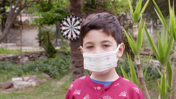 Boy With medical Mask