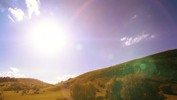 UHD Mountain Meadow Timelapse at the Summer